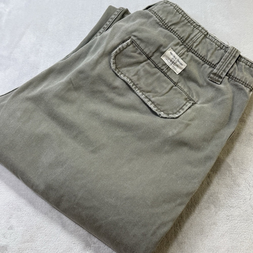 Gap Loose Boot Fit Pants 34x30 Wide Leg Y2K Baggy Khaki Skate Chino